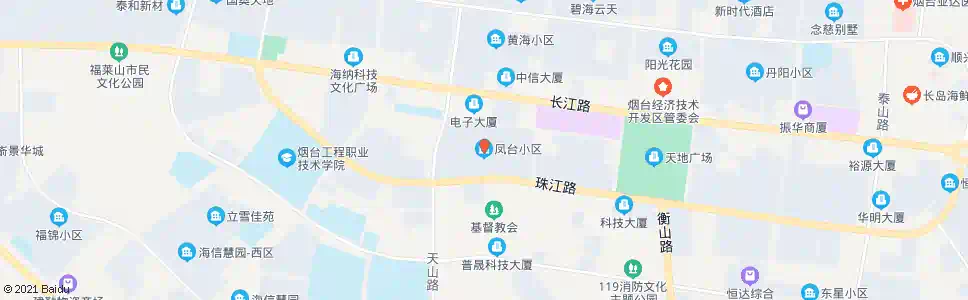 烟台凤台小区_公交站地图_烟台公交_妙搜公交查询2025