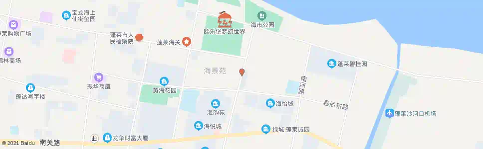 烟台海景苑_公交站地图_烟台公交_妙搜公交查询2025