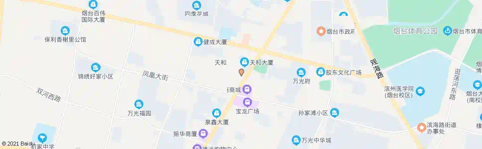烟台飞龙天润大厦_公交站地图_烟台公交_妙搜公交查询2025