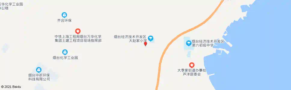 烟台大赵家村_公交站地图_烟台公交_妙搜公交查询2025
