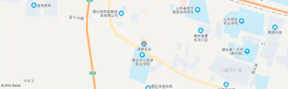烟台清泉实业_公交站地图_烟台公交_妙搜公交查询2025