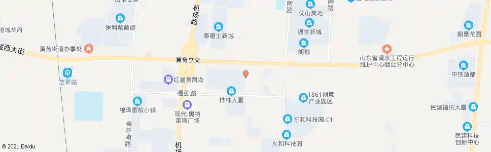 烟台嘉禾乐天家居东站(黄务)_公交站地图_烟台公交_妙搜公交查询2025