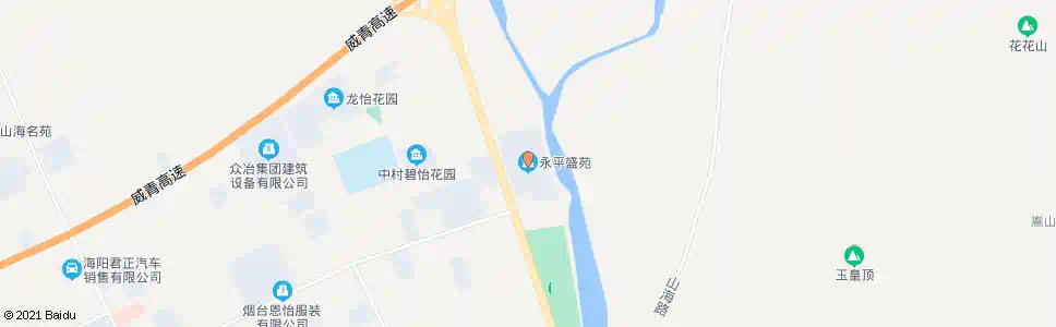 烟台永平盛苑_公交站地图_烟台公交_妙搜公交查询2025