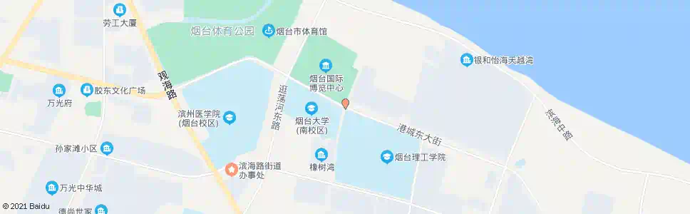 烟台橡树湾_公交站地图_烟台公交_妙搜公交查询2025