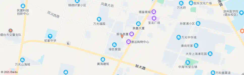 烟台绿色家园北门_公交站地图_烟台公交_妙搜公交查询2025