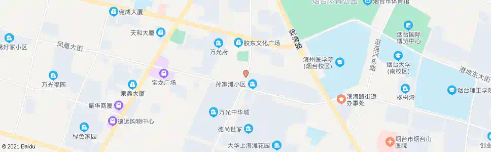 烟台五彩都会_公交站地图_烟台公交_妙搜公交查询2025