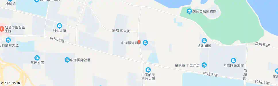 烟台中海银海熙岸_公交站地图_烟台公交_妙搜公交查询2025