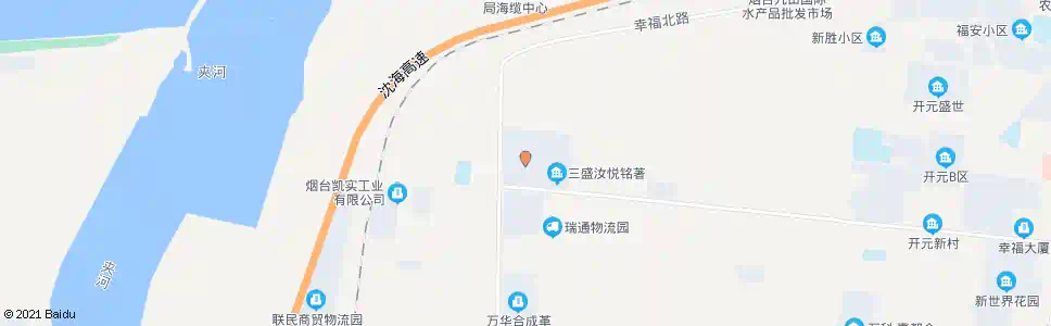 烟台幸福十三村_公交站地图_烟台公交_妙搜公交查询2025