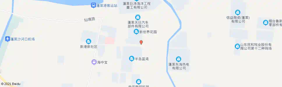 烟台蓬达花园_公交站地图_烟台公交_妙搜公交查询2025