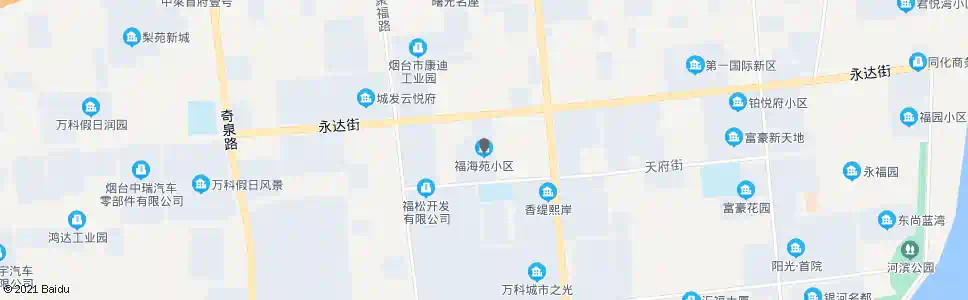 烟台福海苑小区_公交站地图_烟台公交_妙搜公交查询2025