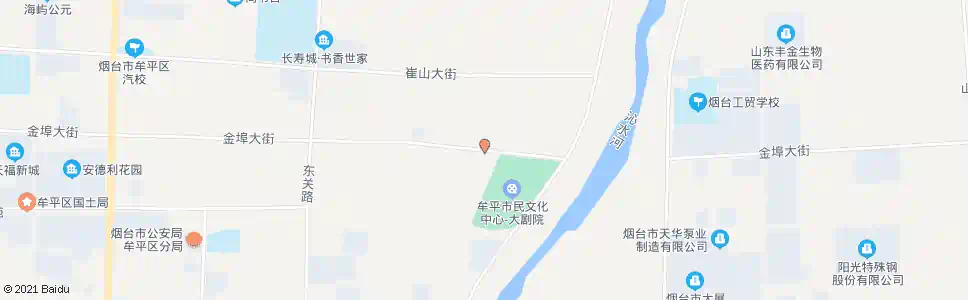 烟台市民文化中心北站_公交站地图_烟台公交_妙搜公交查询2025