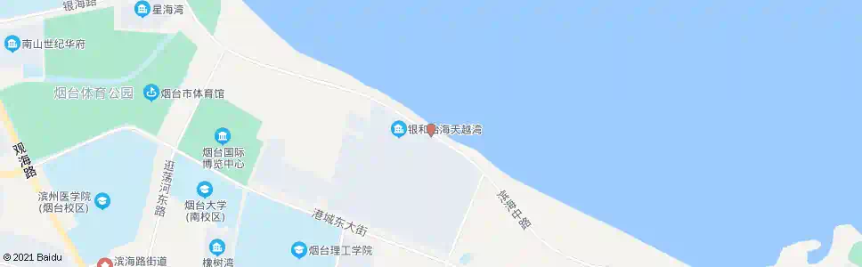 烟台天越湾小区南门_公交站地图_烟台公交_妙搜公交查询2025