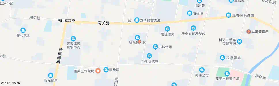 烟台福乐园_公交站地图_烟台公交_妙搜公交查询2025