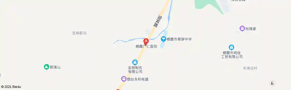 烟台翠屏小学_公交站地图_烟台公交_妙搜公交查询2025