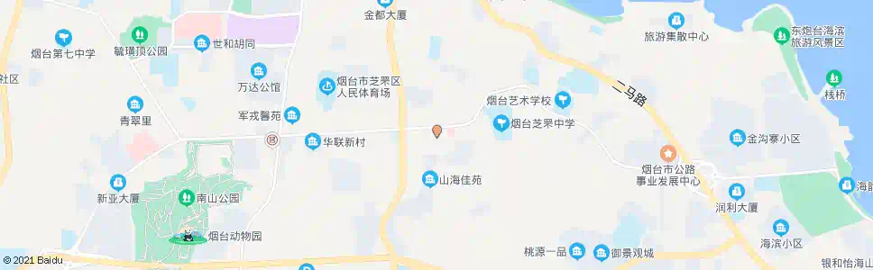 烟台传染病医院_公交站地图_烟台公交_妙搜公交查询2025