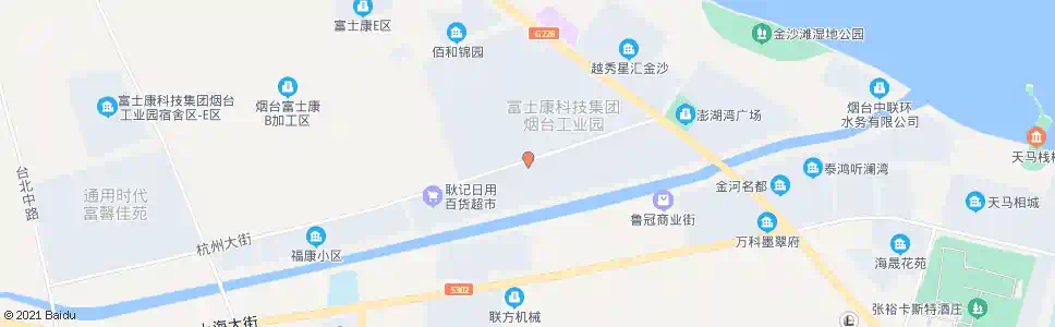 烟台富士康员工活动中心_公交站地图_烟台公交_妙搜公交查询2025