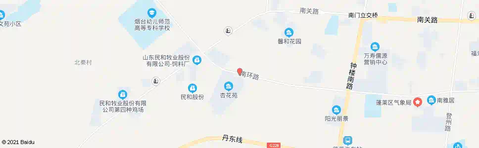 烟台杏花苑_公交站地图_烟台公交_妙搜公交查询2025