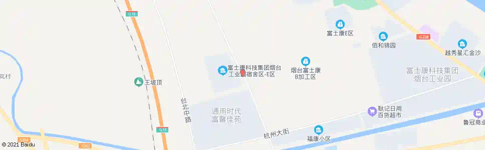 烟台富士康E区_公交站地图_烟台公交_妙搜公交查询2025