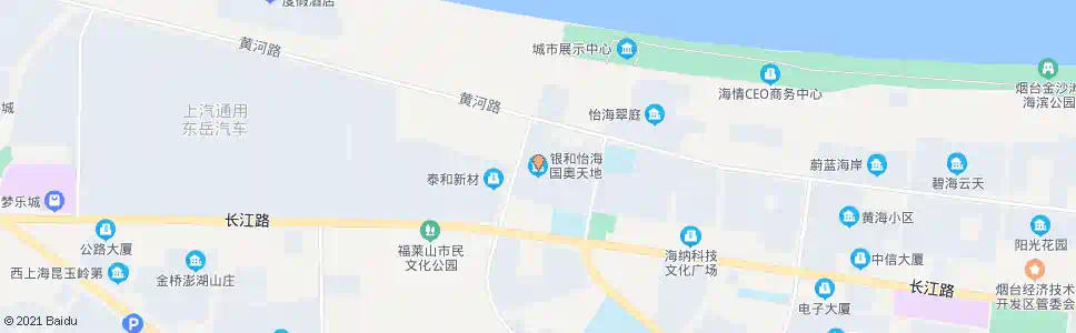 烟台银河怡海国奥天地_公交站地图_烟台公交_妙搜公交查询2025