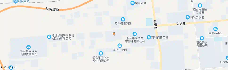 烟台嘉福投资公寓_公交站地图_烟台公交_妙搜公交查询2025
