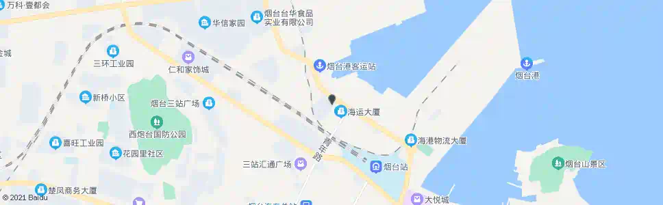 烟台渤海轮渡客运站_公交站地图_烟台公交_妙搜公交查询2025