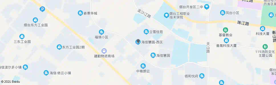 烟台海信慧园西区_公交站地图_烟台公交_妙搜公交查询2025