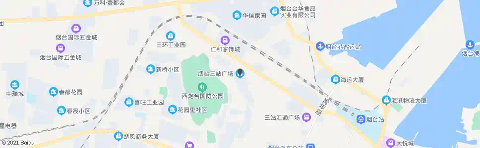 烟台烟台三中_公交站地图_烟台公交_妙搜公交查询2025