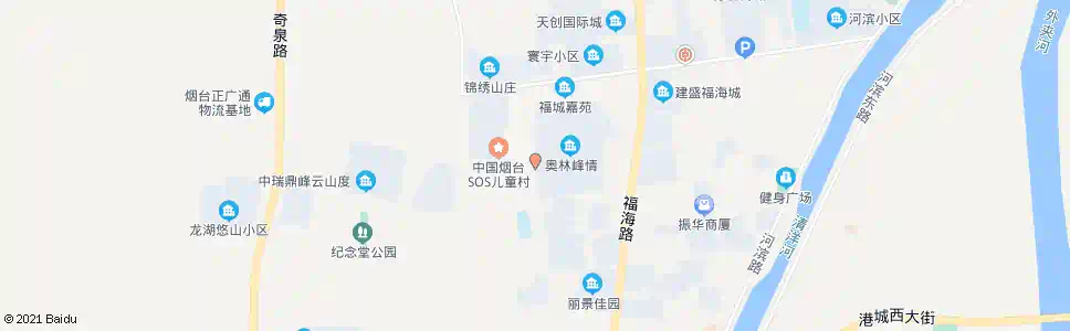 烟台SOS儿童村_公交站地图_烟台公交_妙搜公交查询2025