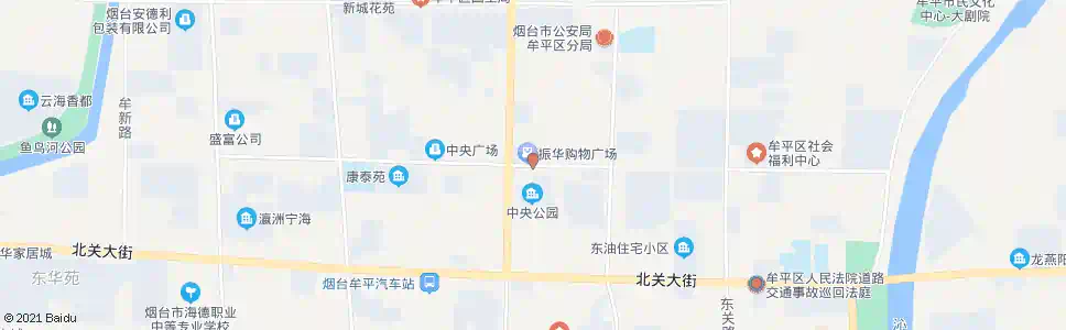 烟台中央公园_公交站地图_烟台公交_妙搜公交查询2025