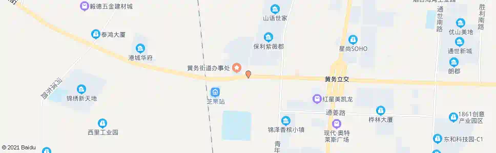 烟台黄务街道办事处_公交站地图_烟台公交_妙搜公交查询2025