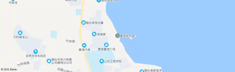 烟台黄海游乐城_公交站地图_烟台公交_妙搜公交查询2025