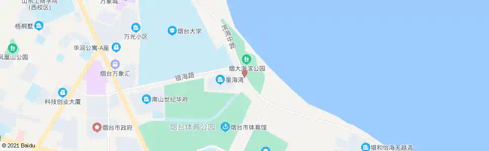 烟台体育公园东站_公交站地图_烟台公交_妙搜公交查询2025