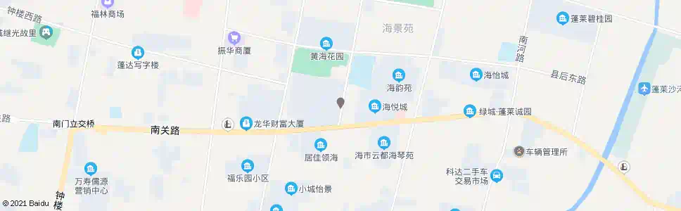 烟台海梦苑东门_公交站地图_烟台公交_妙搜公交查询2025