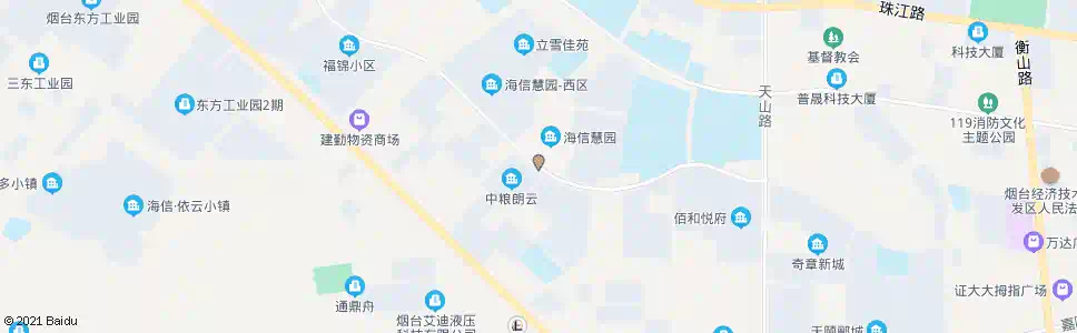 烟台海信慧园_公交站地图_烟台公交_妙搜公交查询2025
