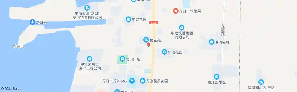 烟台樱花苑_公交站地图_烟台公交_妙搜公交查询2025