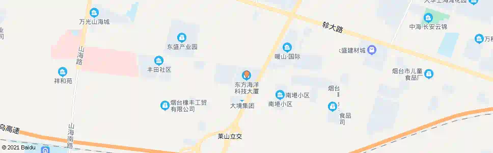 烟台东方海洋科技大厦_公交站地图_烟台公交_妙搜公交查询2025