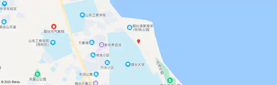 烟台烟台大学东门_公交站地图_烟台公交_妙搜公交查询2025