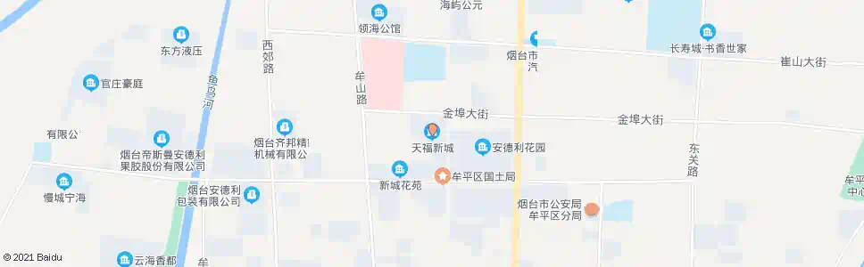 烟台天福新城_公交站地图_烟台公交_妙搜公交查询2025