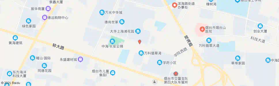 烟台上海滩花园南门_公交站地图_烟台公交_妙搜公交查询2025