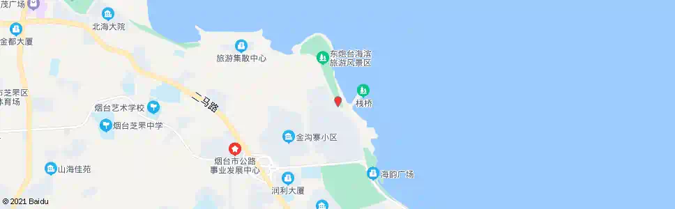 烟台栈桥_公交站地图_烟台公交_妙搜公交查询2025