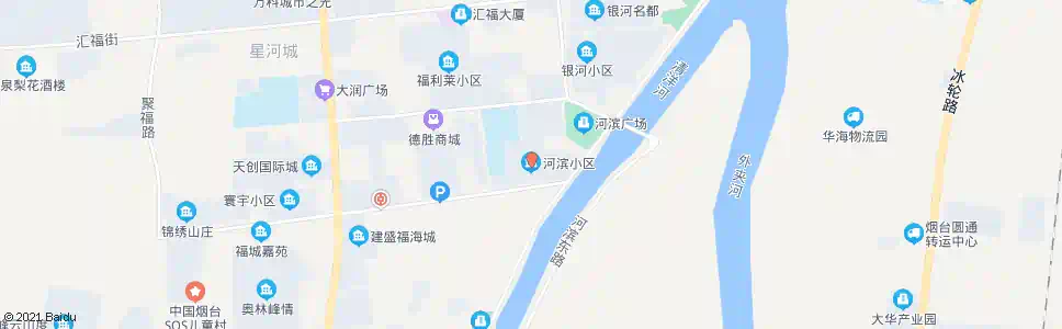 烟台河滨小区_公交站地图_烟台公交_妙搜公交查询2025