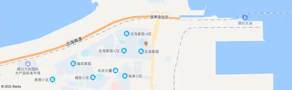 烟台龙海家园北门_公交站地图_烟台公交_妙搜公交查询2025