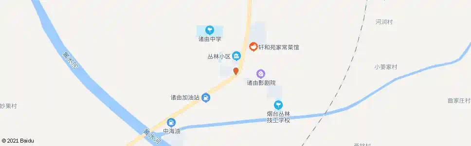 烟台诸由_公交站地图_烟台公交_妙搜公交查询2025