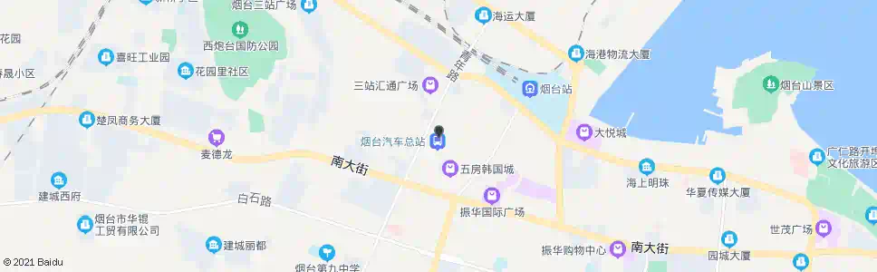 烟台长途站北门_公交站地图_烟台公交_妙搜公交查询2025