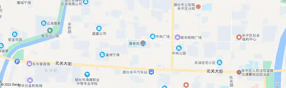 烟台康泰苑_公交站地图_烟台公交_妙搜公交查询2025