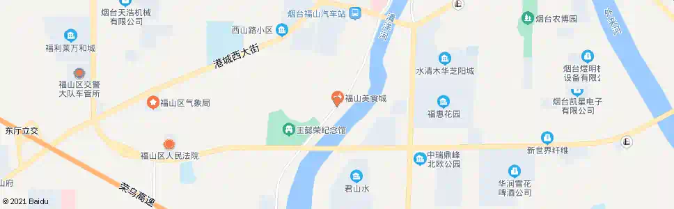 烟台福山鲁菜文化街_公交站地图_烟台公交_妙搜公交查询2025