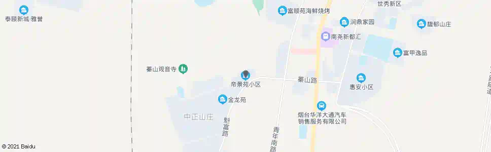 烟台帝景苑小区_公交站地图_烟台公交_妙搜公交查询2025