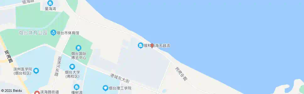 烟台天越湾小区_公交站地图_烟台公交_妙搜公交查询2025