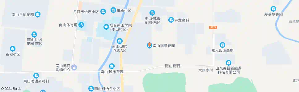 烟台南山丽景花园_公交站地图_烟台公交_妙搜公交查询2025