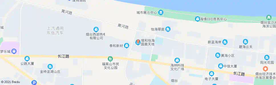 烟台银和怡海国奥天地_公交站地图_烟台公交_妙搜公交查询2025